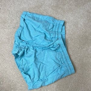 Light Blue Linen shorts